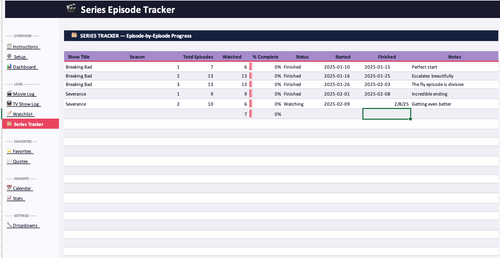 Movie and TV Shows Tracker